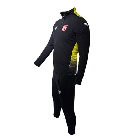 SUDADERA ENTRENO FILA NEGRA-AMARILLA 2026