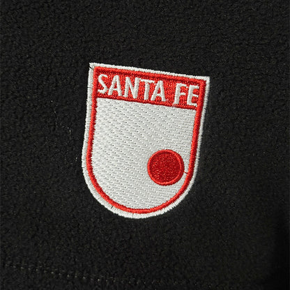 CHAQUETA JUNIOR POLAR  MEDIA CREMALLERA NEGRA
