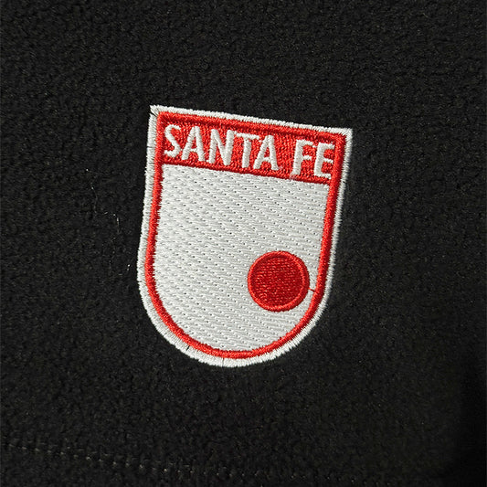 CHAQUETA JUNIOR POLAR  MEDIA CREMALLERA NEGRA