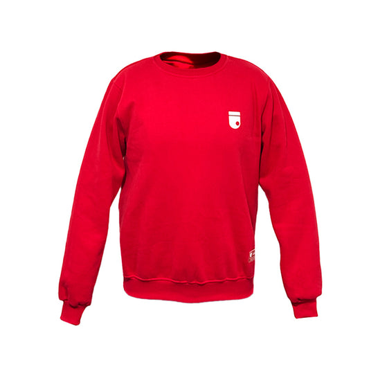 SACO ROJO ESCUDO MINIMALISTA
