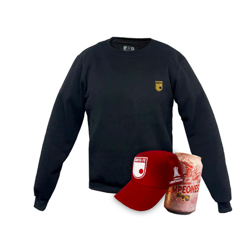 Combo Futbolero Saco Escudo Minimalista + Gorra + Lata