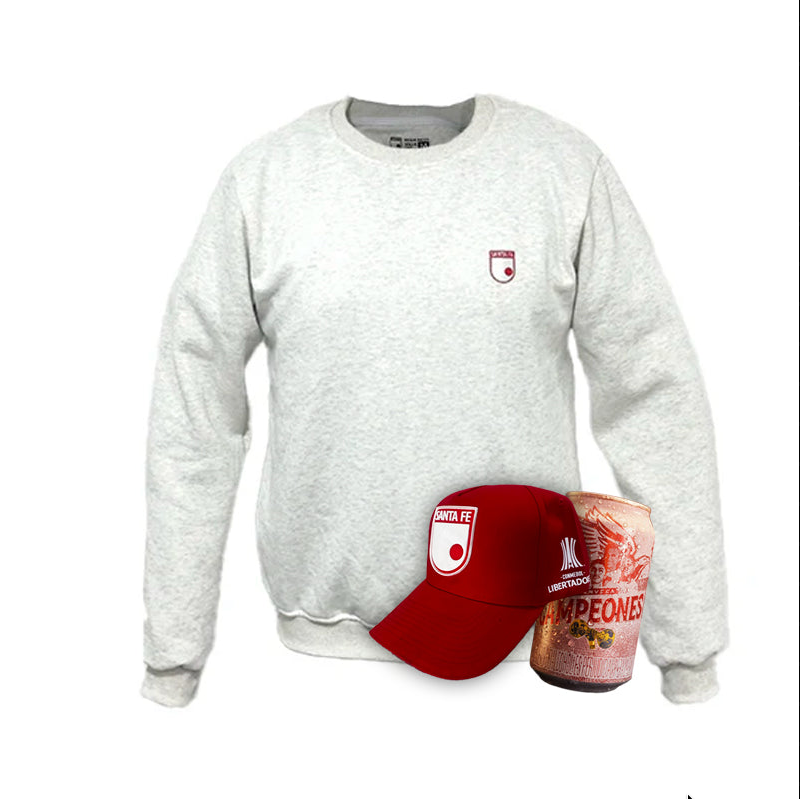Combo Futbolero Saco Escudo Minimalista + Gorra + Lata