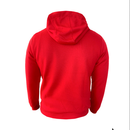 Hoodie Capota Santa Fe – Negro y Rojo