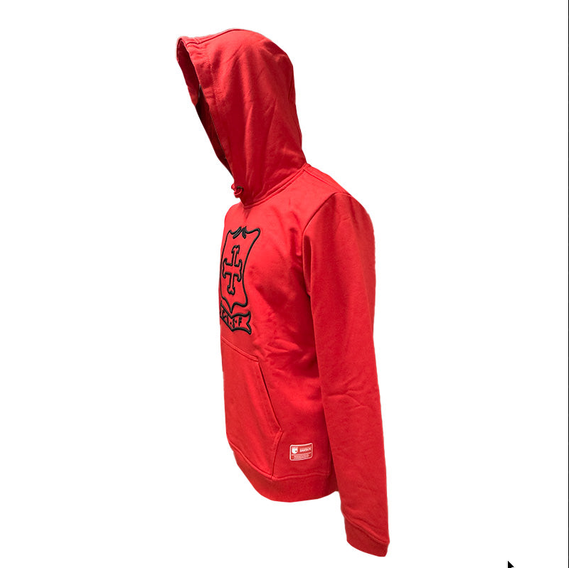 Hoodie Santa Fe Escudo Antiguo – Rojo y vino