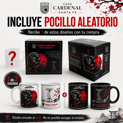 Camiseta + Pocillo Aleatorio Santa Fe | 10 Años Suruga Bank – Edición Conmemorativa