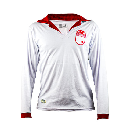 CAMISETA BLANCA  RETRO MANGA LARGA 1966