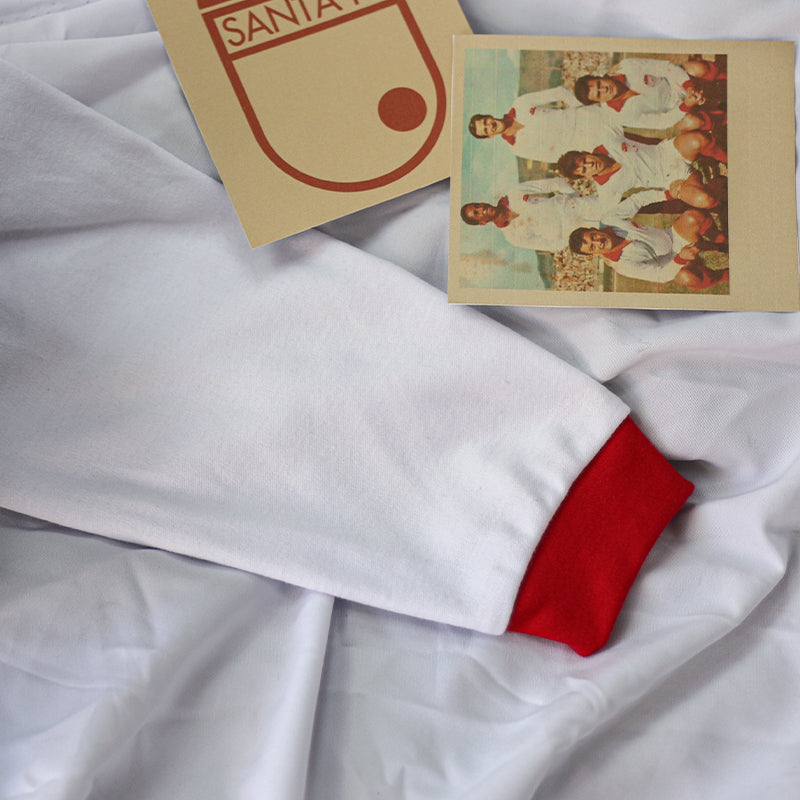 CAMISETA BLANCA  RETRO MANGA LARGA 1966
