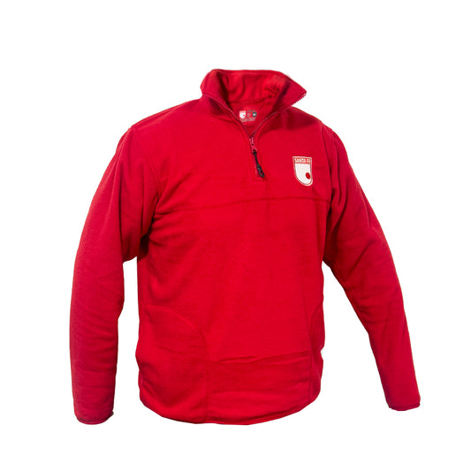 CHAQUETA ROJA MEDIA CREMALLERA