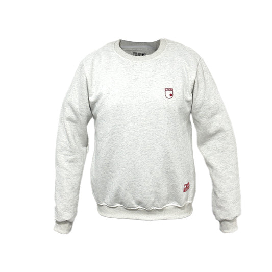 SACO GRIS ESCUDO MINIMALISTA