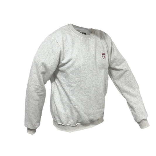 SACO GRIS ESCUDO MINIMALISTA