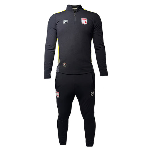 SUDADERA ENTRENO FILA NEGRA-AMARILLA 2026