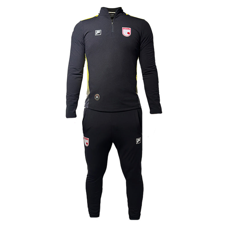 SUDADERA ENTRENO FILA NEGRA-AMARILLA 2026
