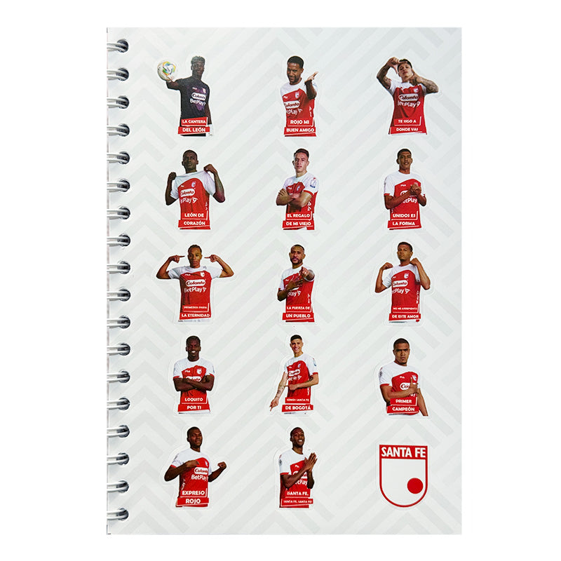 CUADERNO SANTA FE PASTA DURA