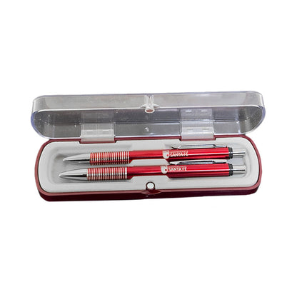 SET DICKENS BOLIGRAFO Y PORTAMINAS ROJO