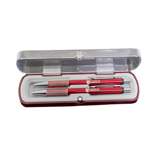 SET DICKENS BOLIGRAFO Y PORTAMINAS ROJO