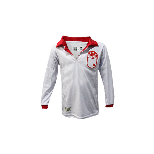 CAMISETA BLANCA  RETRO NIÑO MANGA LARGA 1966