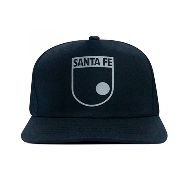 GORRA SANTA FE NEGRA ESCUDO LASER