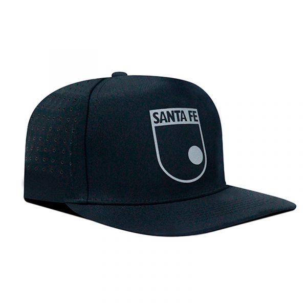 GORRA SANTA FE NEGRA ESCUDO LASER - Imagen 3