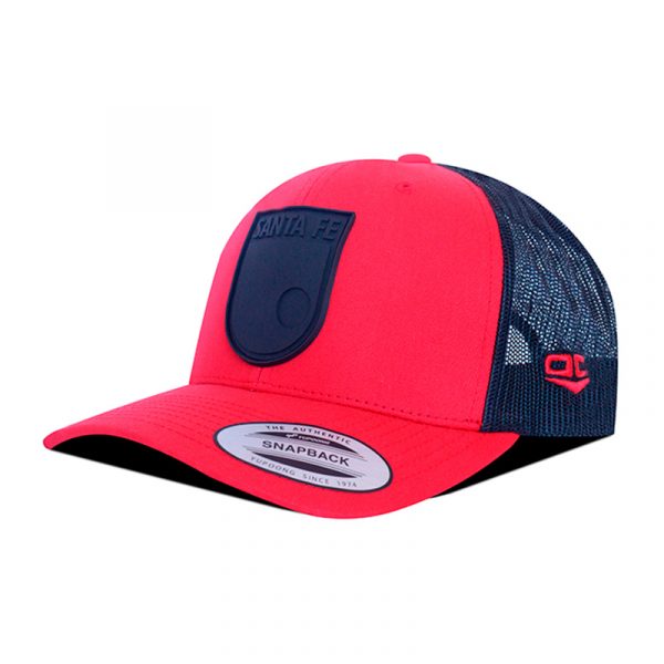 GORRA SANTA FE ROJA NEGRA MALLA - Imagen 4