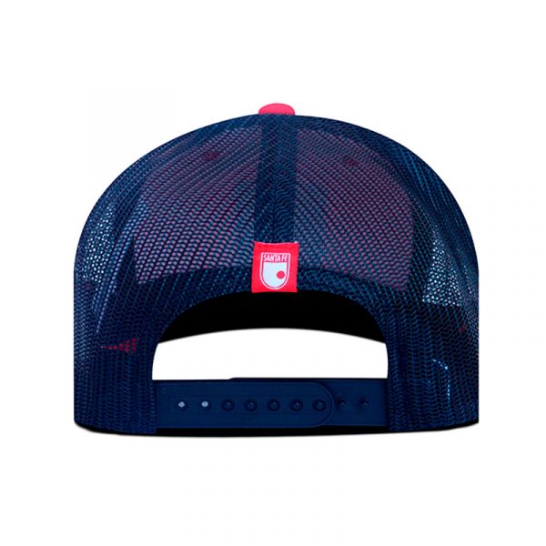 GORRA SANTA FE ROJA NEGRA MALLA - Imagen 2